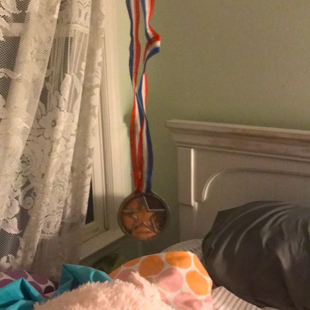 Patriotic Winner Medal Necklace